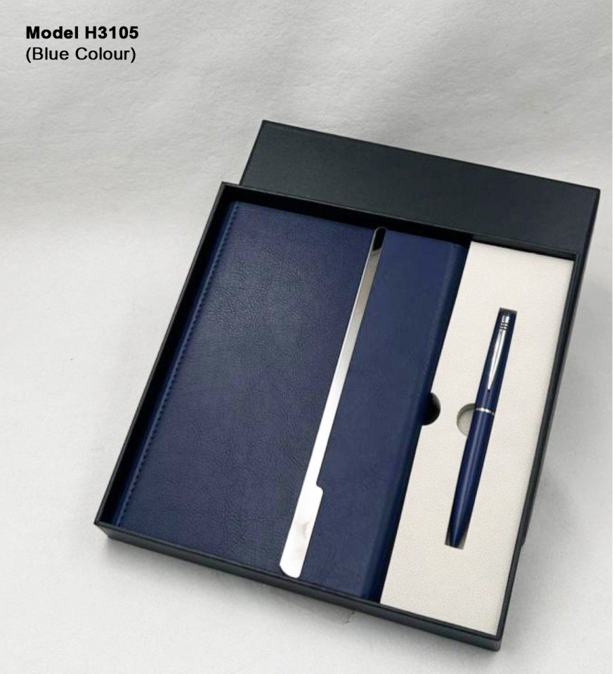 Blue Diary & Pen Set